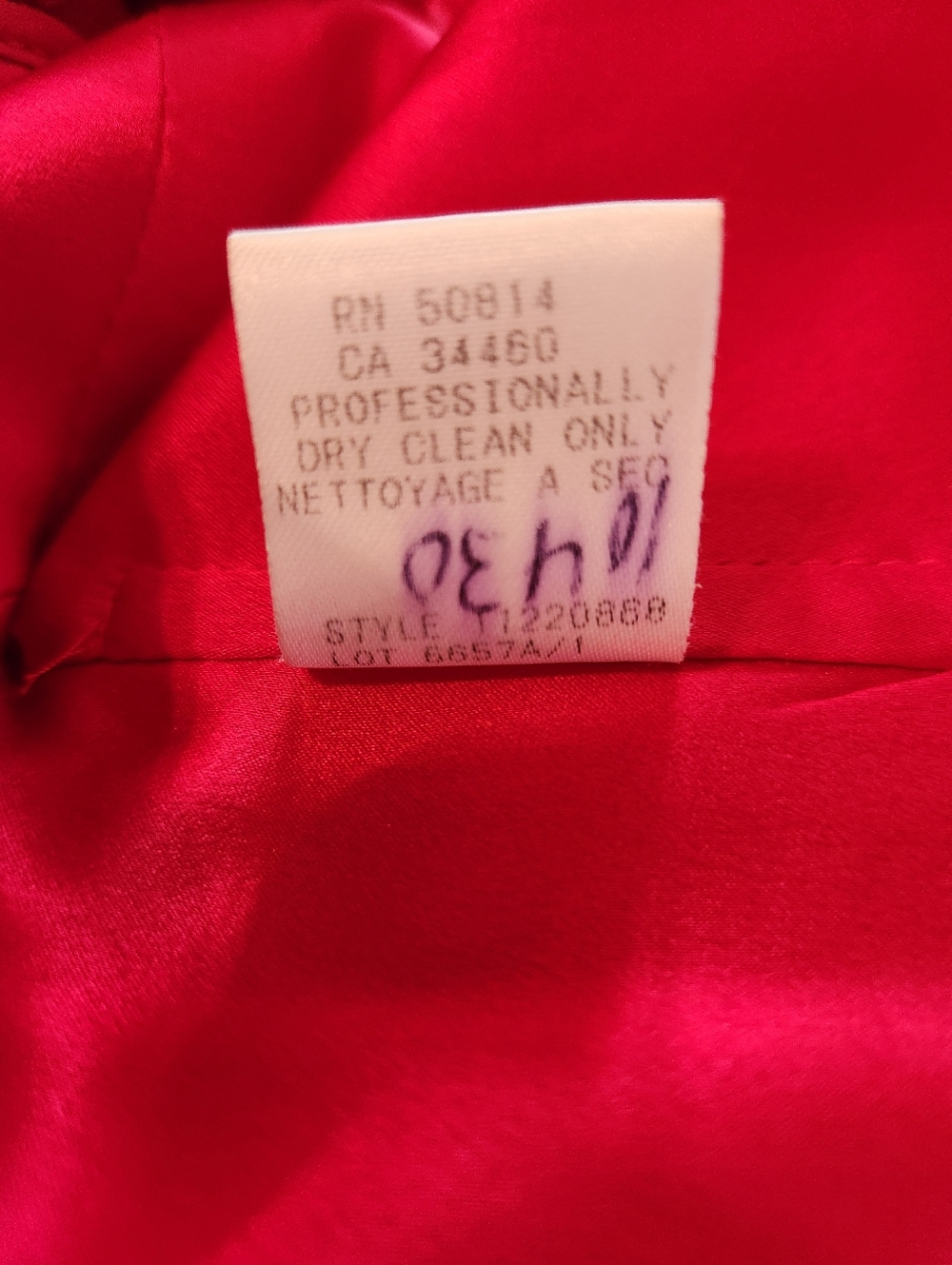 Elie Tahari Red Gown Sz 12 - Picture 7 of 10